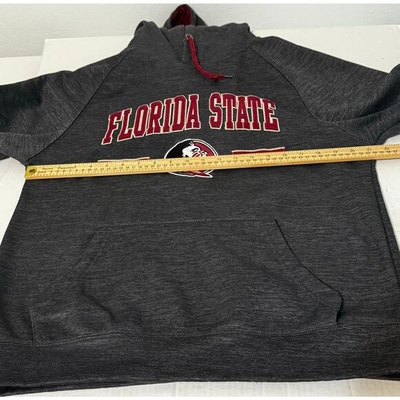 Colosseum Men's Florida State Seminoles Hoodie Gray Size M - Picture 7 of 9